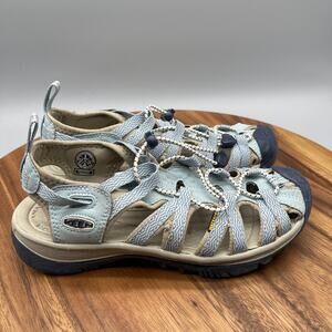 Keen Whisper Sandals Womens 8 Blue Water Outdoor Hiking Walking Comfort Shoes